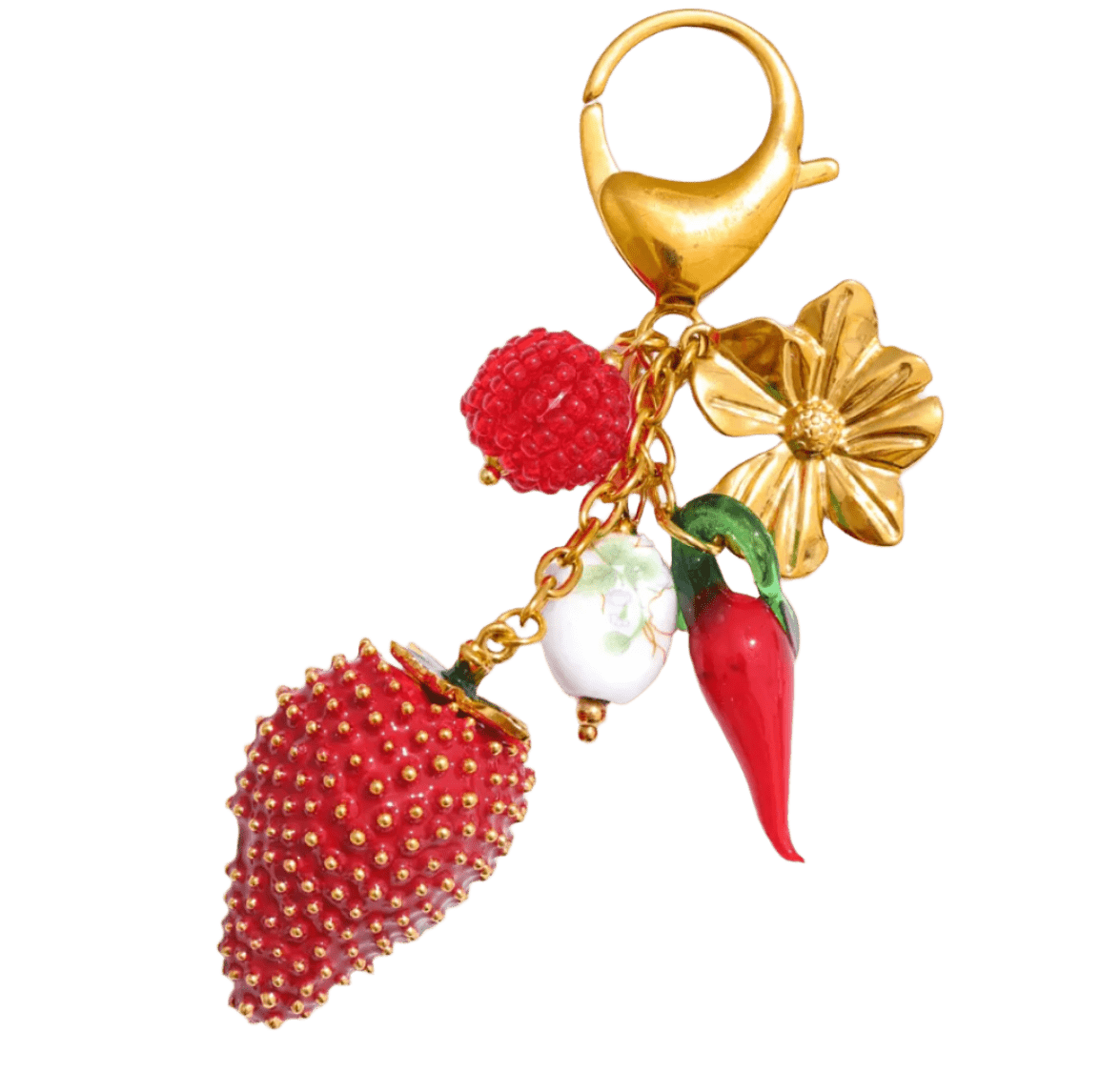 Premium Berry Bag Charm - Clout Vienna