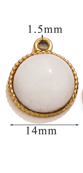 Pure Light - Weißer Jade Charm - Clout Vienna