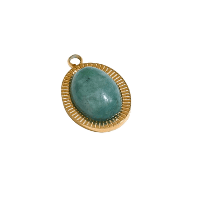 Round big Charm with Aventurine - Clout Vienna