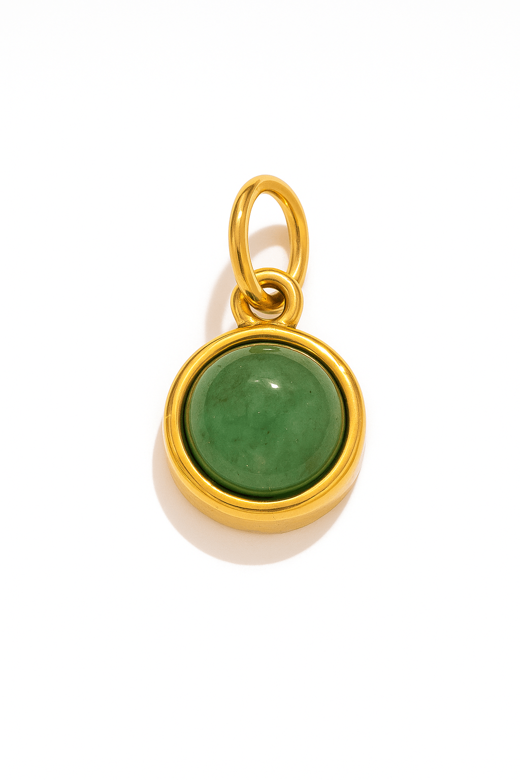 Runder grüner Aventurine Charm - Clout Vienna