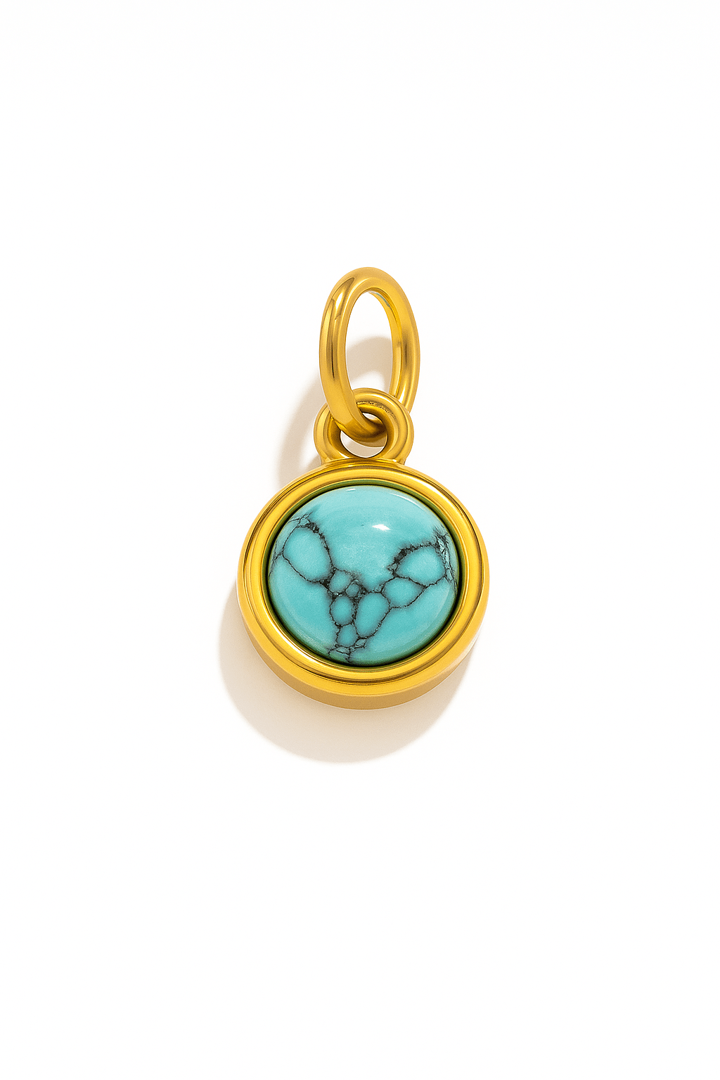 Runder Türkis Charm - Clout Vienna