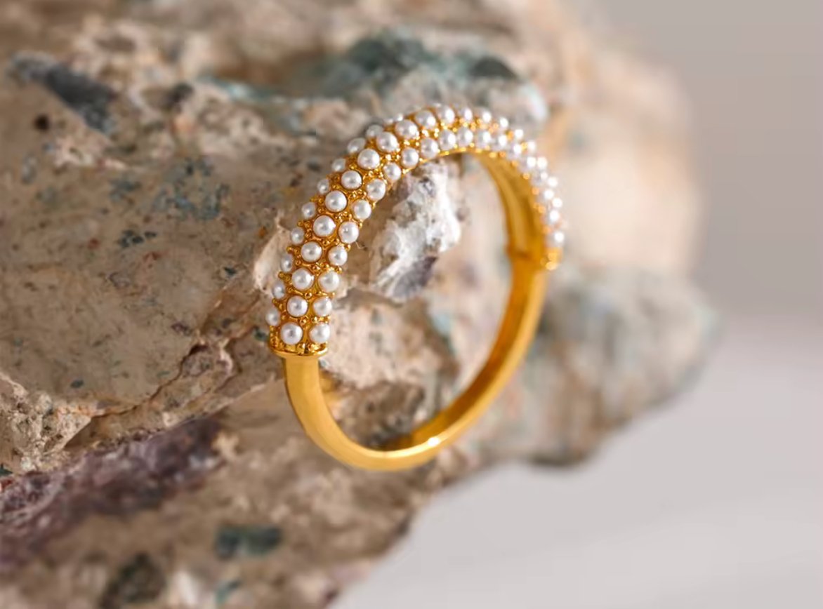 Tini Pearls Ring - Clout Vienna#